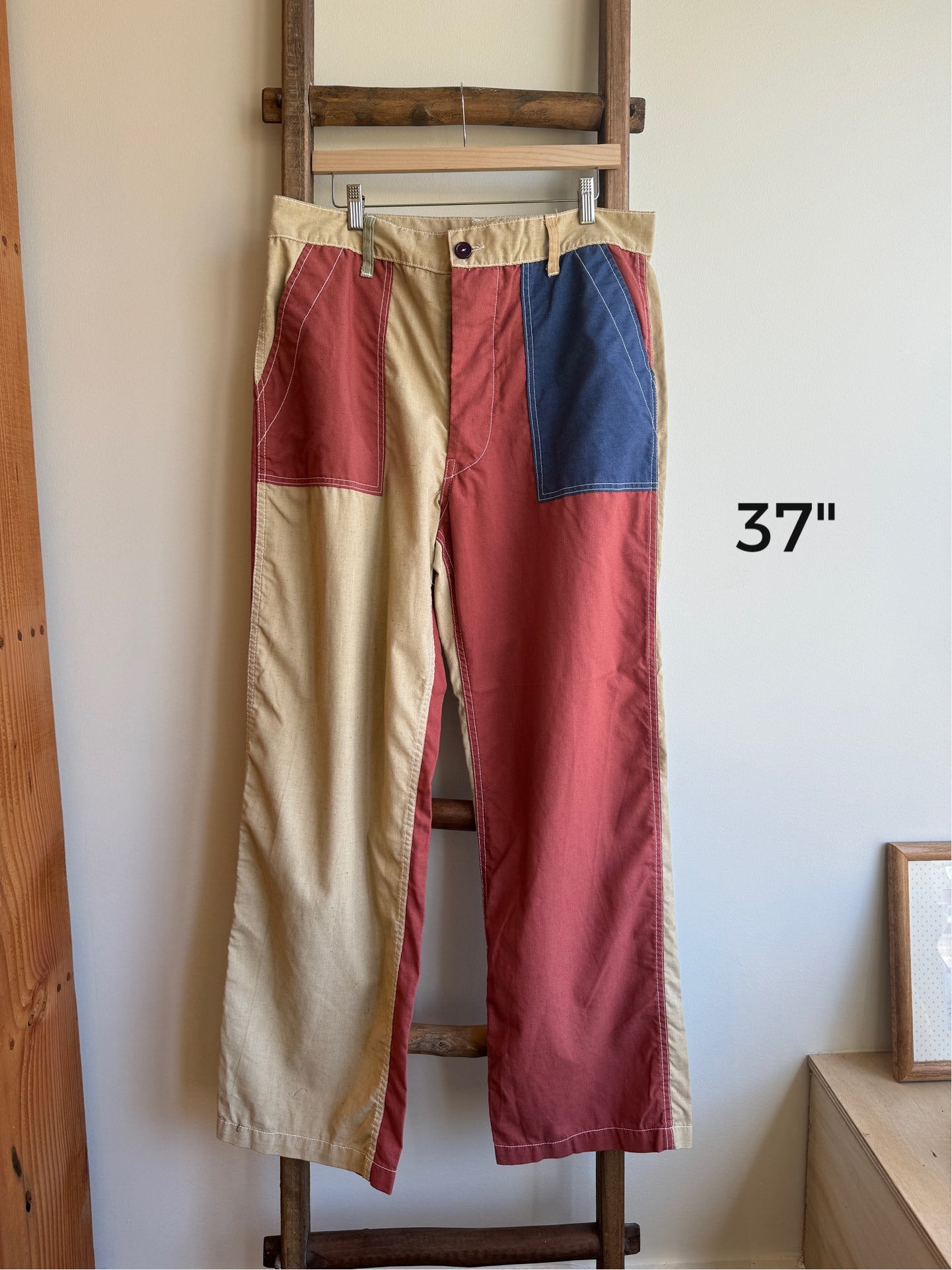 Cotton Patchwork Pant