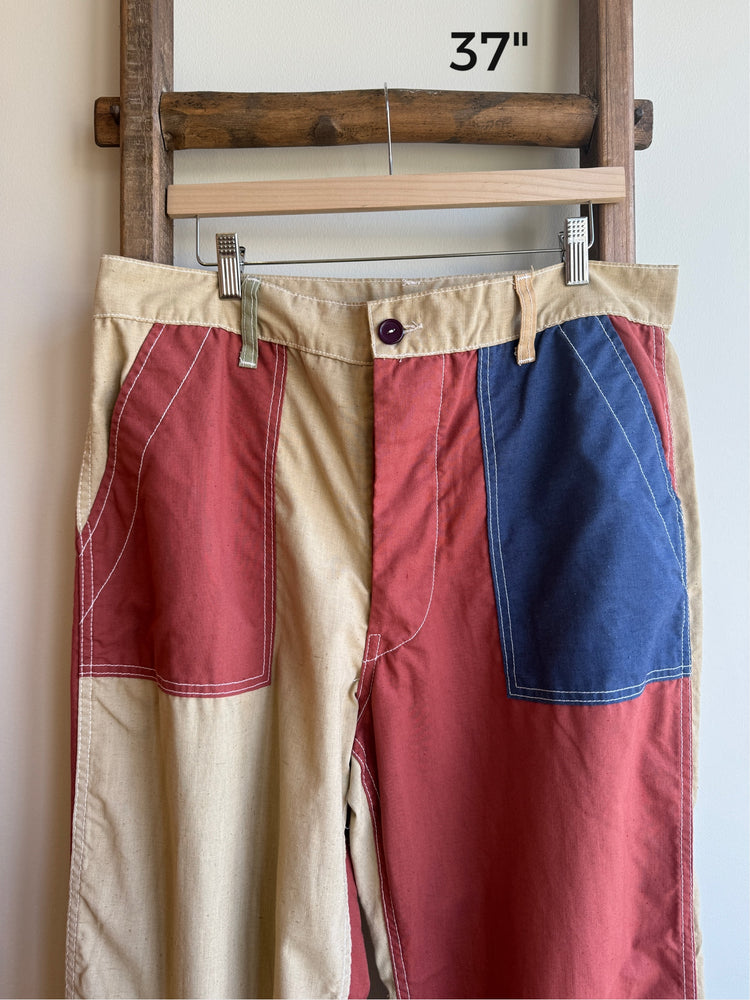 Cotton Patchwork Pant