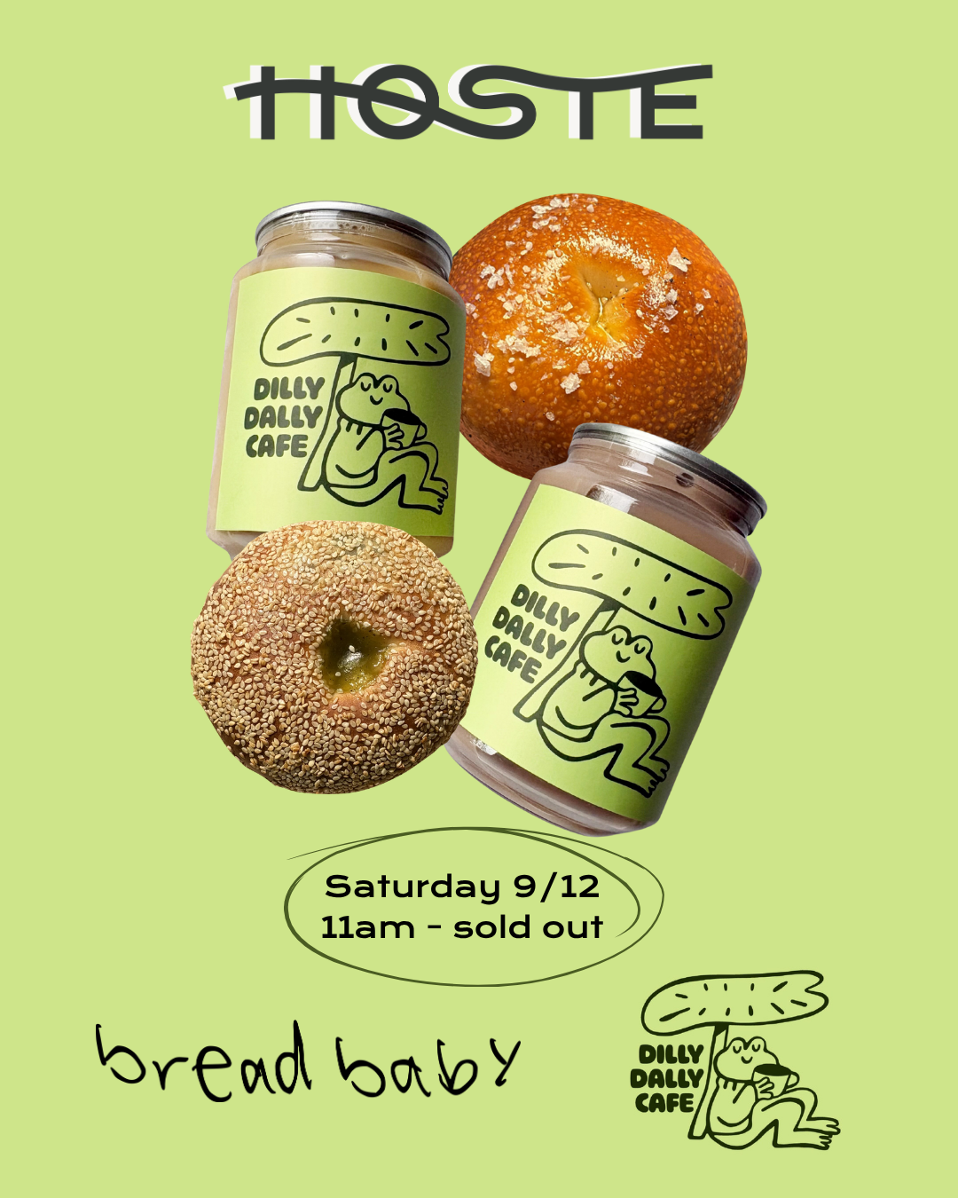 Dilly Dally Cafe + Bread Baby Pop Up - 9/12