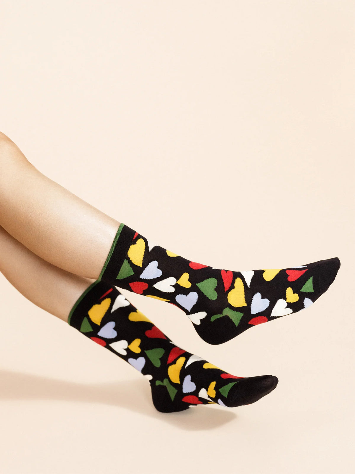 Terrazzo Hearts Sheer Crew
