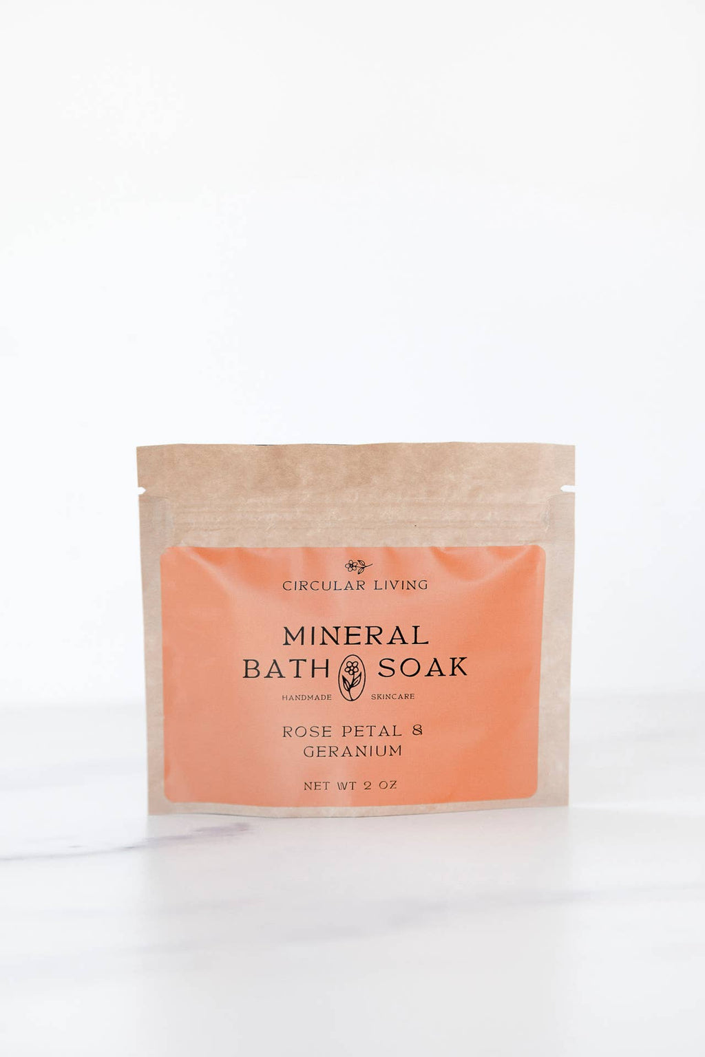 Mineral Bath Soak Sachet - Rose Petal & Geranium