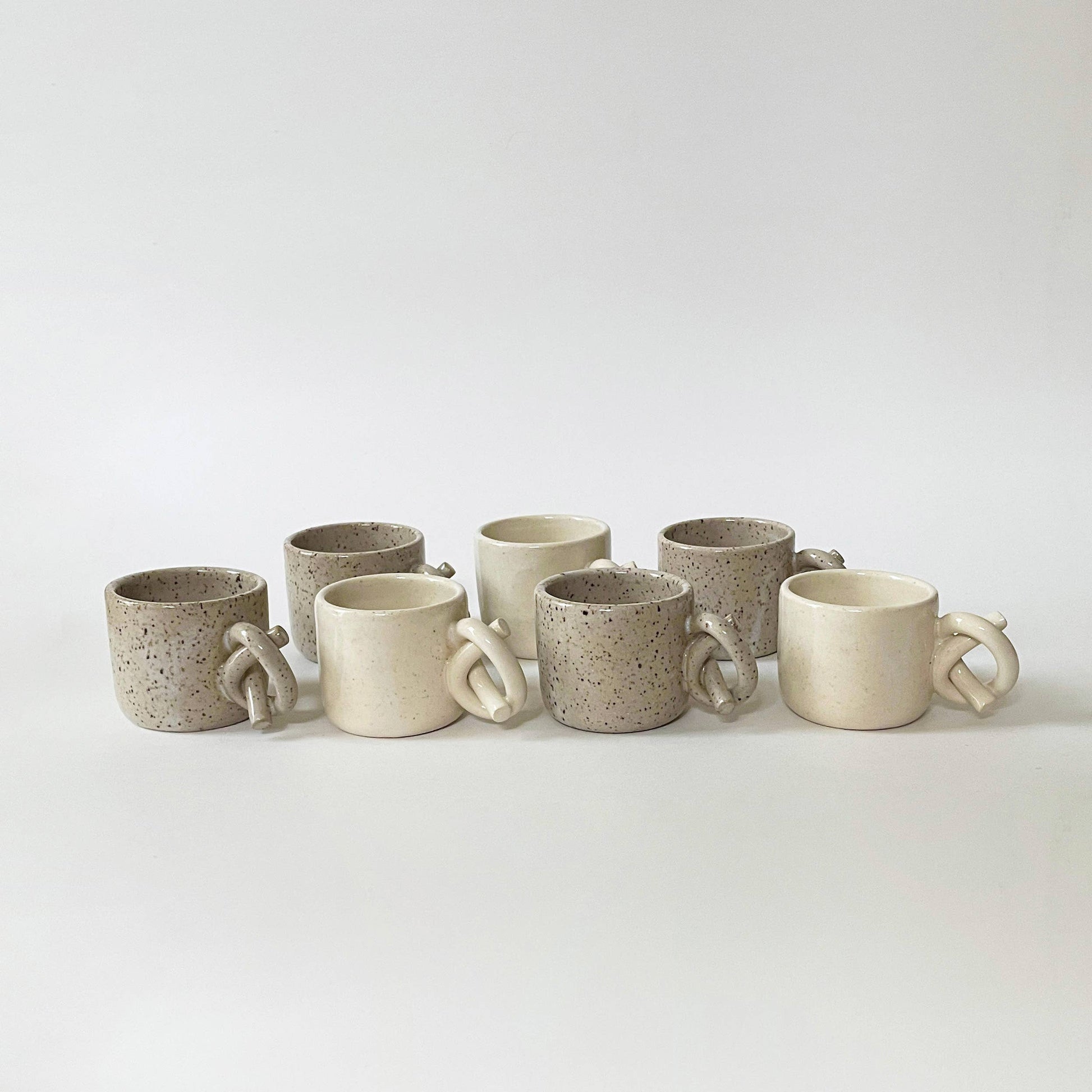 Ceramic Knot Handle Espresso Cup