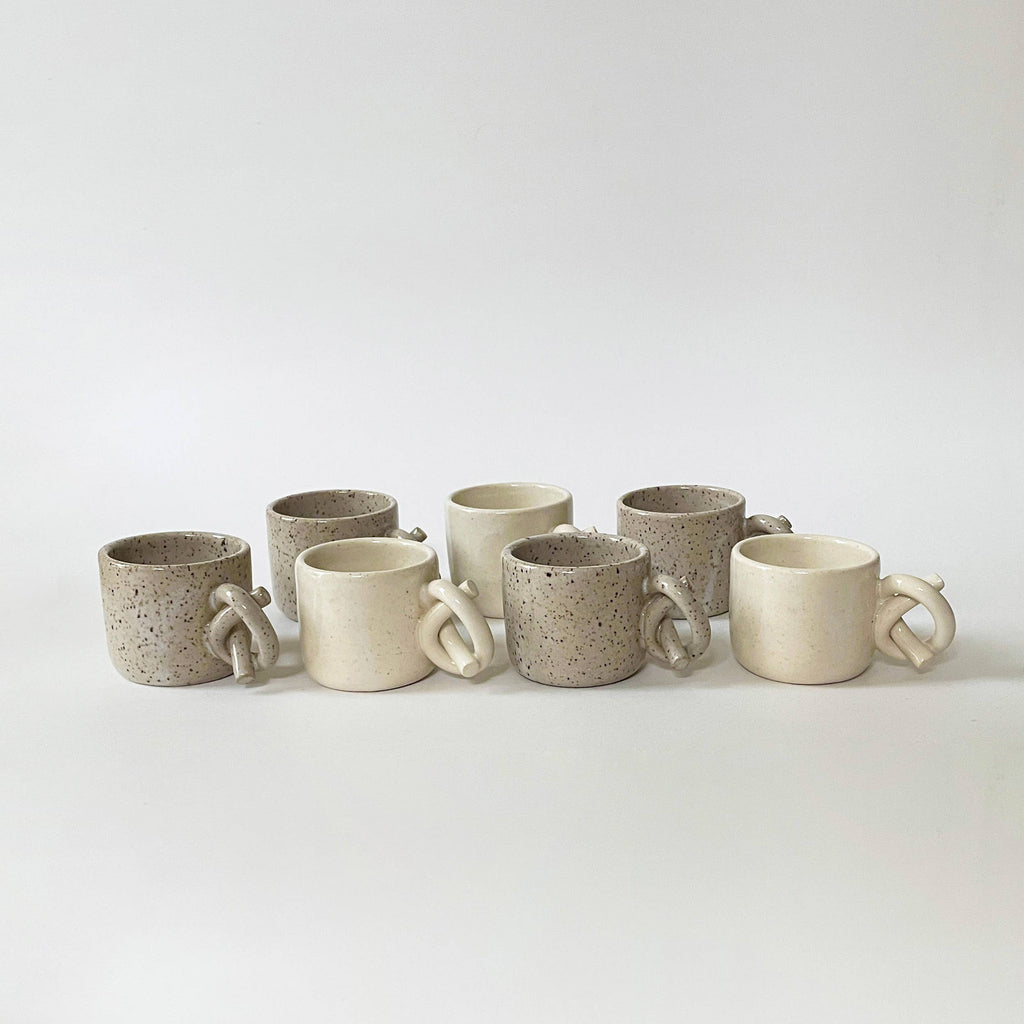 Ceramic Knot Handle Espresso Cup