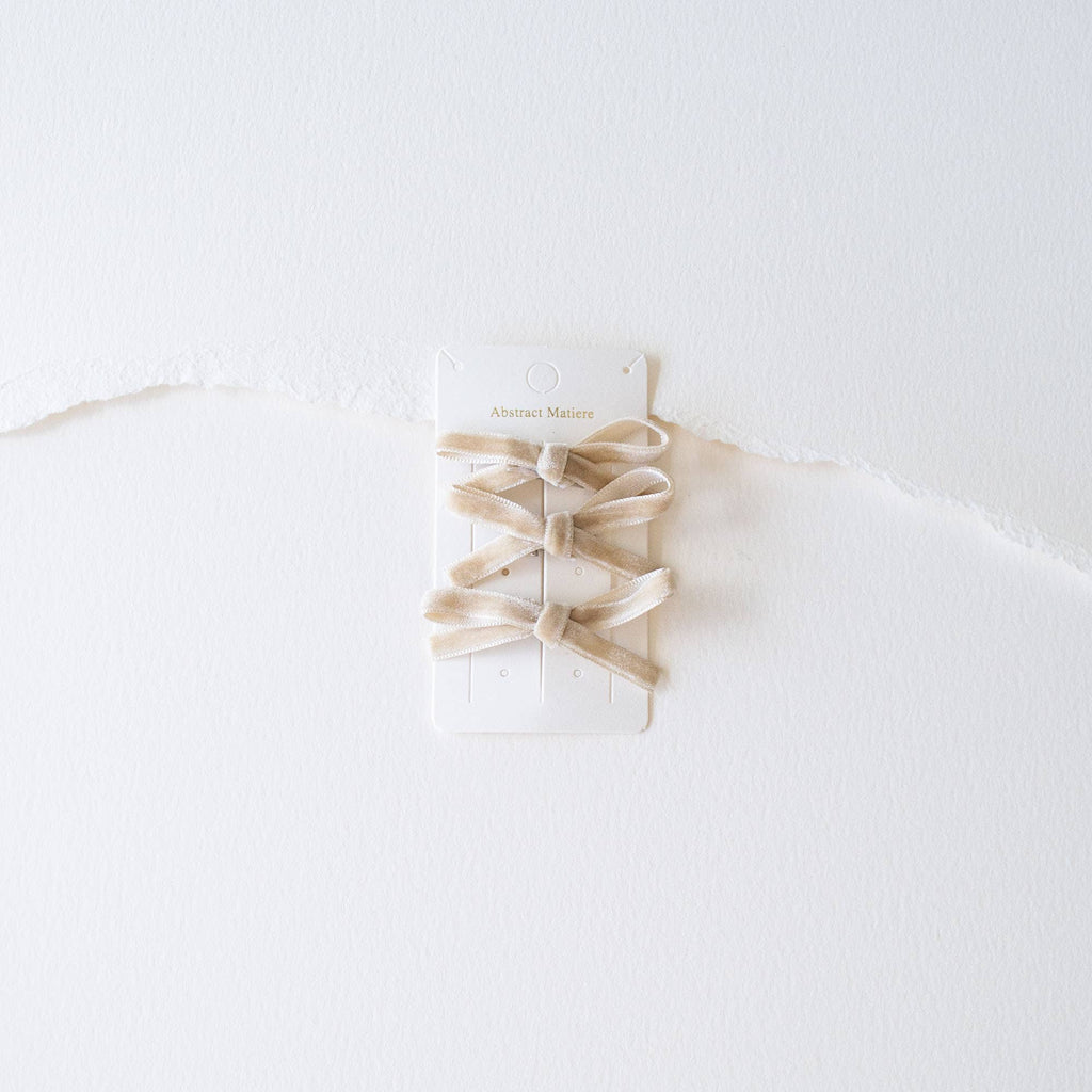 Velvet Ribbon Hair Pin Set