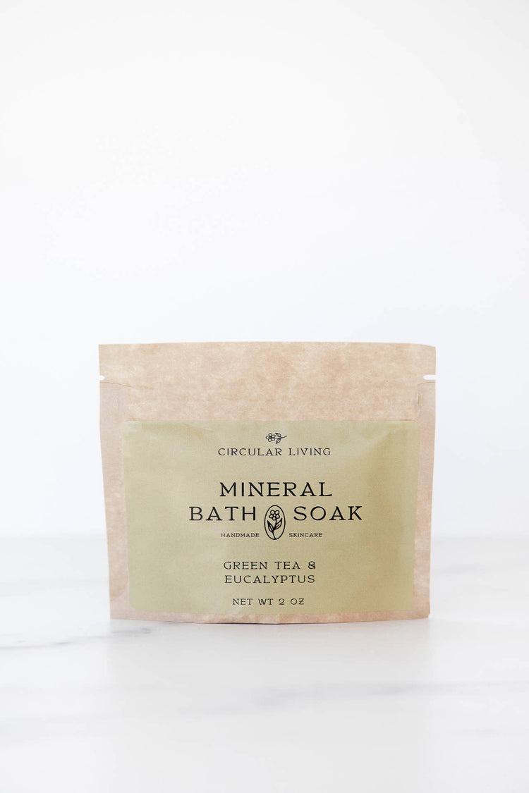 Mineral Bath Soak Sachet - Green Tea & Eucalyptus