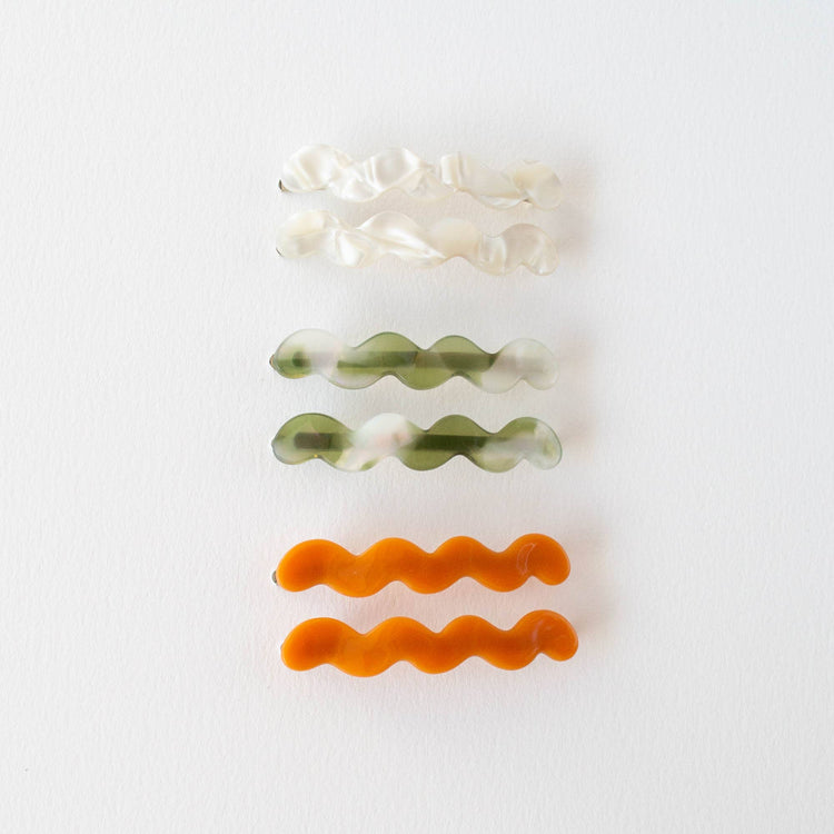 Eco Cloud Wave Slide Hair Pin Set